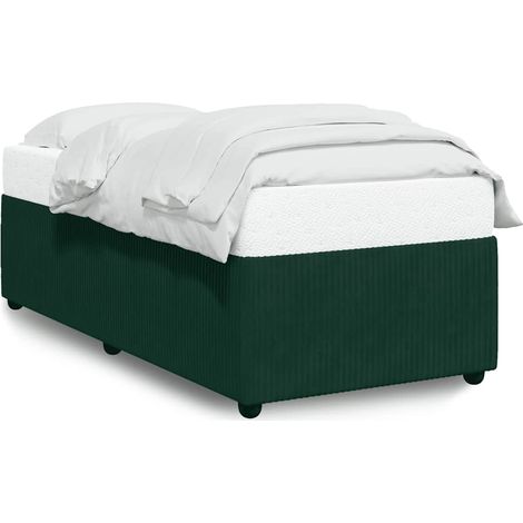 Maison Exclusive - Giroletto senza Materasso Verde Scuro 100x200 cm in Velluto