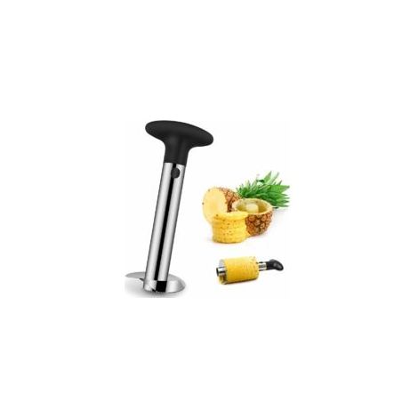 Coupe-ananas, trancheuse à ananas, éplucheur en acier inoxydable et éplucheur d'avocat, coupe-fruits (argenté) (1/5)