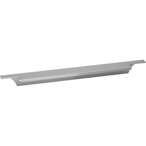 Poignée de meuble aluminium 597 mm – Finition inox brossé – Pour façades modernes – Fixation au dos de la façade (1/5)