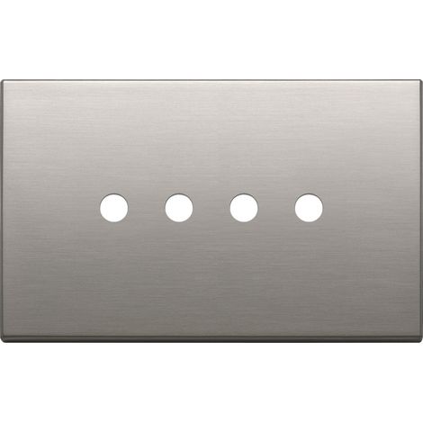 VIMAR - 22684.RN.4.11 4Mx4 Runde Platte Gebürstetes Nickel