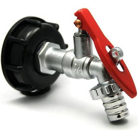 Raccord robinet en laiton chromé cadenassable sortie 19mm 90 degrés (1/4)