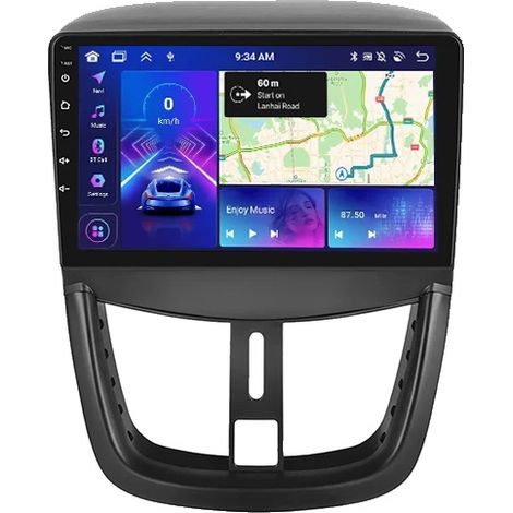 Autoradio avec navigation intégrée, écran double, compatible avec Peugeot 207 2009-2013, 8-128G 4G AHD (1/2)
