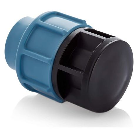 Bouchon de tuyau d'eau en plastique avec raccord de compression 25 mm (1/5)