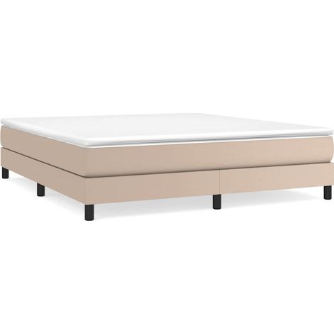Maison Exclusive - Boxspringbettgestell Cappuccino-Braun 160x200 (1/5)