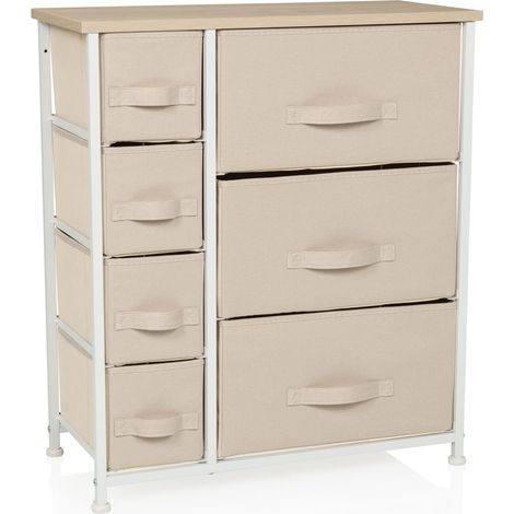 Regal FOLDRESS B 63,5x30x73cm 7 Fächer beige hjh LIVING (1/5)
