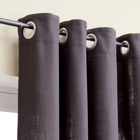 Tenda filtrante Joey, L 140 x A 250 cm, cotone nero SANS MARQUE
