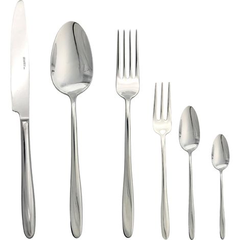 Gnali Top set 36 posate tavola acciaio 18/10
