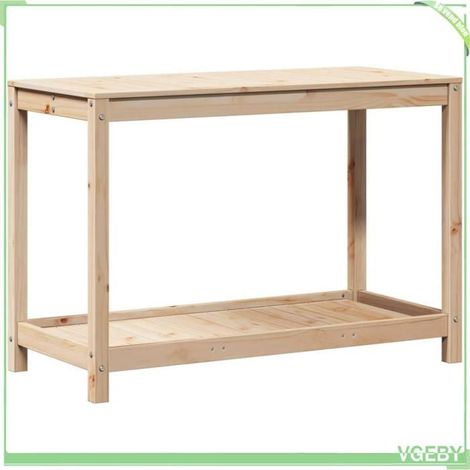 Table de rempotage - FAFEICY - 832402 - Bois de pin massif - Design à lattes ventilé - 108x50x75 cm