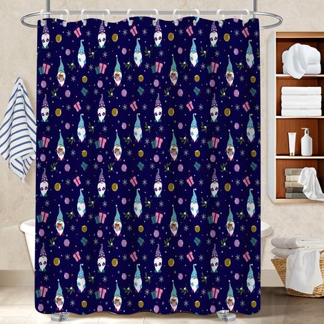 Rideau de douche tissu polyester 180x180 fluide polyester pour salle de bain pour une touche de gaieté et de couleur (1/5)