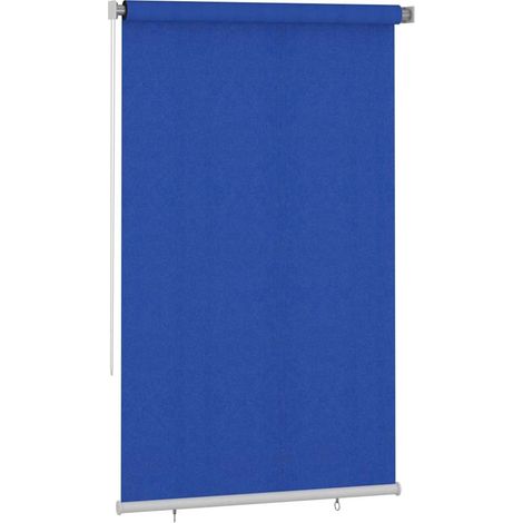 vidaXL Store roulant d'extérieur 145 (l) x 230 (H) cm bleu HDPE (1/5)
