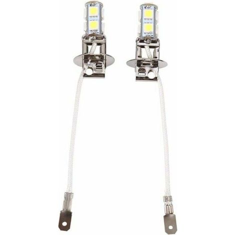 Ampoule H3 LED 6500K 9SMD 12V voiture antibrouillard avant xénon blanc Label (1/4)