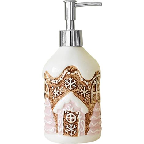Distributeur De Savon D'Épice Bouteille de Lotion Rechargeable  Décor de Noël Distributeur de Savon pour Fête Maison Cuisine Salle de Bain Étagère Placard Comptoir (1/5)