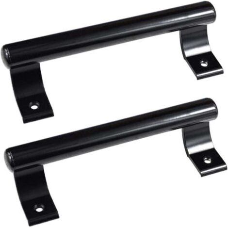 2 pièces Poignée de porte coulissante en aluminium de 8", poignée métallique moderne pour les portes vitrées de balcon, les portes coulissantes de salle de bain, etc (1/4)