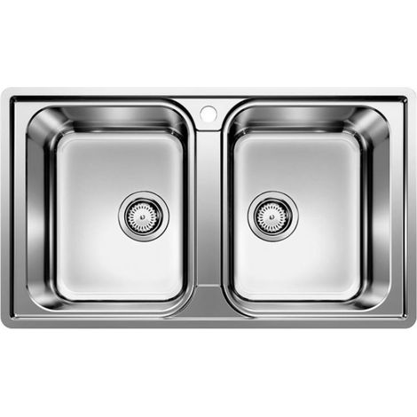 Blanco Lemis 8 - Évier, 860x500 mm, inox brossé 523039 (1/5)