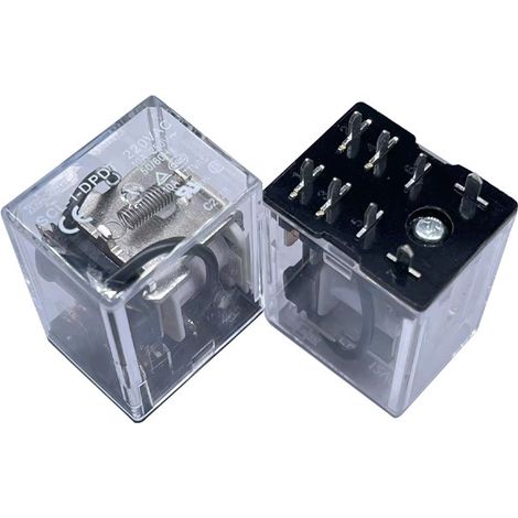 Matsukawa SCL-1-DPDT 8-pin dual group conversion relay 220VAC 10A, original and authentic product from Taiwan.