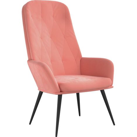 Sedia Relax Rosa in Velluto vidaXL (1/5)