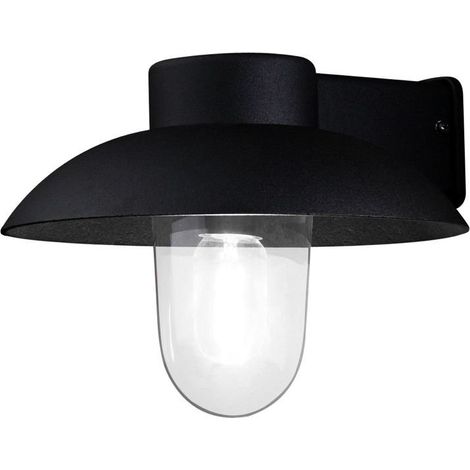 Konstsmide Mani Applique murale dôme classique d'extérieur noir mat Max Watt 1x 60, E27, IP44 (1/3)