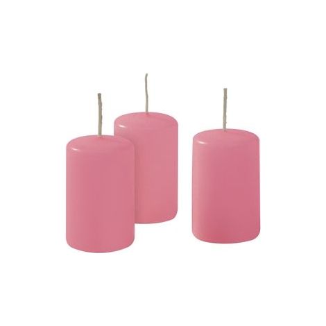 Cereria Di Giorgio Ceri Ø 4 cm H. 7 cm (12 pz) - Rosa Bebé