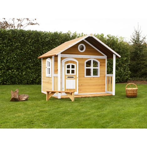 Axi Tom Maison Enfant Avec Toboggan Blanc Aire De Jeux Pour L'Extérieur En Marron & Vert Maisonnette / Cabane De Jeu En Bois Fsc Axi Tom Maison Enfant Avec Toboggan Blanc Aire De Jeux Pour L'Extérieur En Marron & Vert Maisonnette / Cabane De Jeu En Bois Fsc