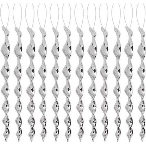 Spiral reflective bird repellent – Pack of 12 silver units for balconies, effective against pigeons and birds