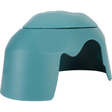Cachette spacieuse et sécurisée avec humidificateur et bol en céramique pour tortues (1/5)