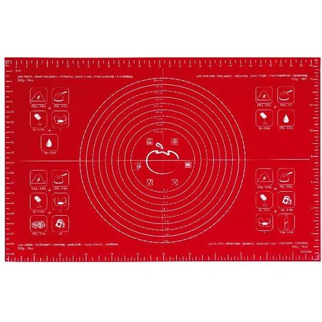 Grande Feuille à Pâtisserie 60 X 40 Cm Rouge - Mastrad (1/3)