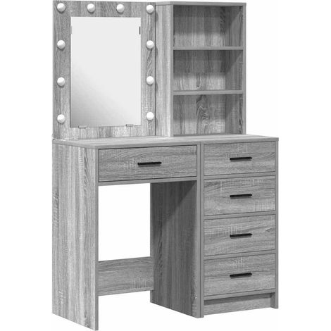 Maison Exclusive - Schminktisch 2 pcs Grau 50 x 41 x 135 cm Holzw