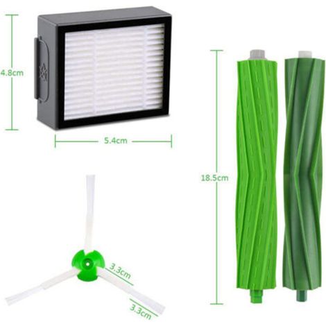 Compatible avec les accessoires d'aspirateur robot irobot Roomba i3/i3+/i4/i7/i7+/E5/E6/E7