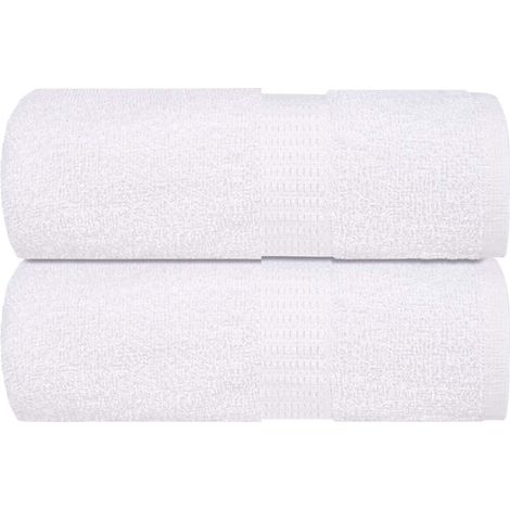 Filiyano-Serviettes d'invités FROGN, lot de 2, blanches, 30 x 50 cm, 360 g/m² (1/5)