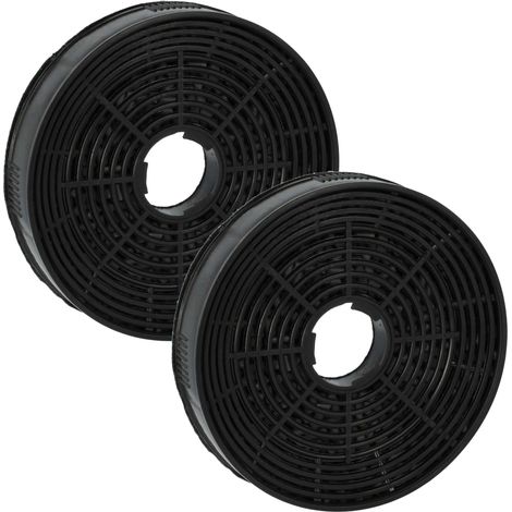 vhbw 2x filtro ai carboni attivi compatibile con Silverline AF 90, Delta, Esty, KUL 1, Kubik cappa da cucina
