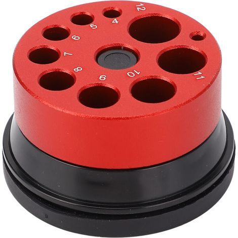 Couvercle anti-poussière pour perceuse électrique, couvercle anti-poussière à 9 trous, en alliage d'aluminium et ABS, portable et léger. (1/5)