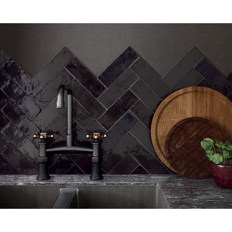 Faïence effet zellige 6,5x20 – Surface irrégulière pour aspect fait main – 12 coloris – Boîte de 0,5m2 – Equipe (1/6)