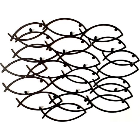 Appendiabiti da parete Decorizzly® Tonno/pesce (1/5)
