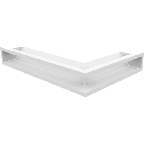 Eck-Lüftungsgitter LUFT links 60x40x9 weiß (1/5)