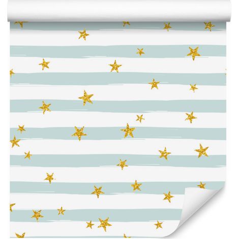 Carta da parati con stelle per soggiorno e camera da letto, 50x1000 cm (1/5)