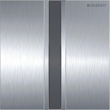 Geberit Tipo 50 Placa de cubierta, Square: cromo / cepillado, 241926GH1