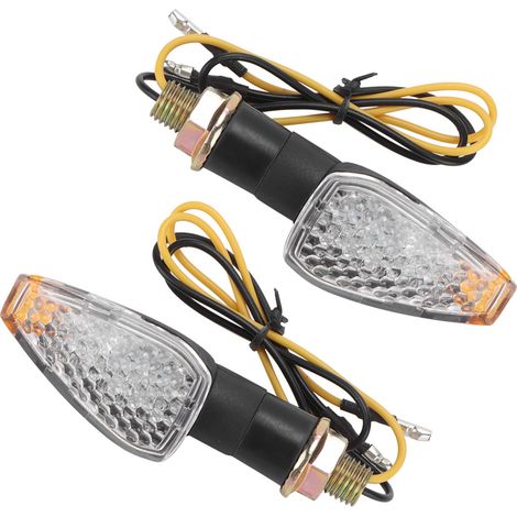 Clignotants Moto LED 12V Étanches Paire Remplacement pour PIT Dirt Bike MX (1/5)