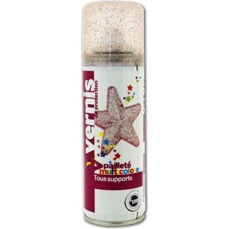 Vernis de protection - Paillettes multicolores - Tous supports - 125ml