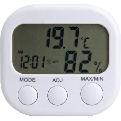 1-teiliges Thermometer-Hygrometer und Luftfeuchtigkeitsmonitor für den Mehrzweckgebrauch im Innenbereich