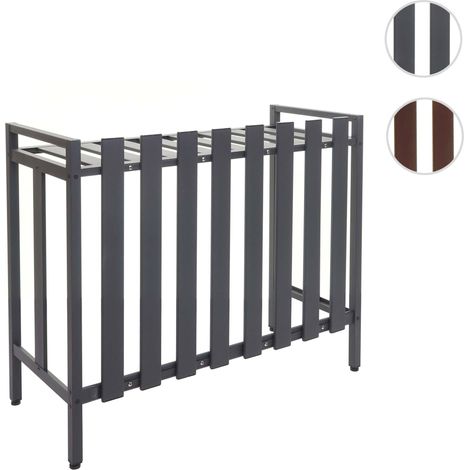 Mendler – Cache climatiseur en aluminium 80x90x39cm – Protection contre les chocs – Circulation optimale de l'air – Résistant aux intempéries