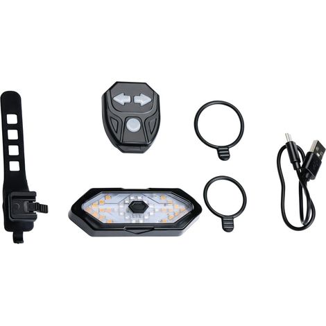 Dunlop Éclairage de vélo Noir H3.2xl2.8xL9.5cm (1/5)