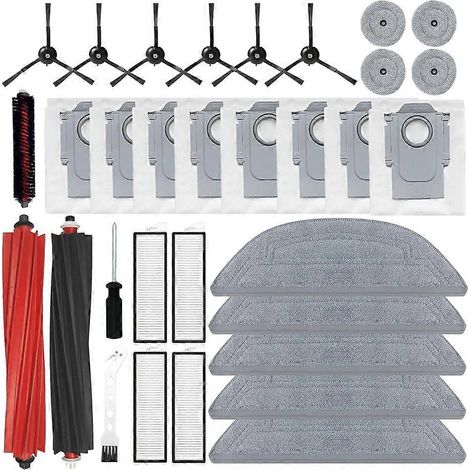 Filtre pour aspirateur brosse pour aspirateur Filtre de brosse pour aspirateur filtre de Accessoires Kit pour Roborock S8 Max Ultra Robot Aspirateur Main Side Brosse HEPA Filtre Serpillière Cloth Dust (1/5)