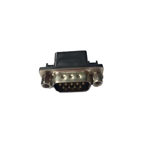 Connecteur Sub-D Mâle RS PRO 9 voies Montage panneau Angle droit ( Prix pour 1 )