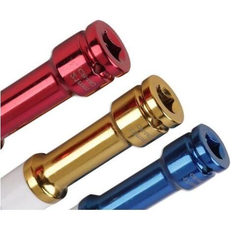 Lot de douilles extra longues et fines pour écrous de roue 1/2", douille profonde pour réparation de pneus de voiture, 17 mm, 19 mm, 21 mm avec Protec (1/5)