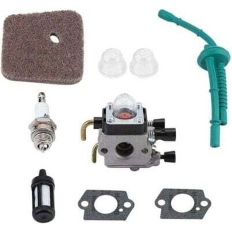 Vergaser-Komplettset für STIHL FS55, FS55R, FS55RC, FS38, KM55, HL45, KM55R, Kraftstoffleitungssatz, Luftfilter, Zündkerzensatz