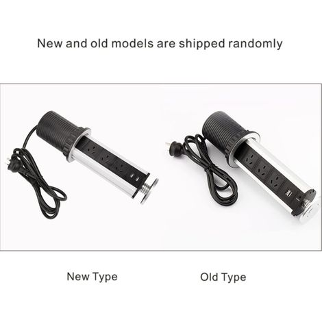 Multiprise de Bureau avec Réglage en Hauteur, USB et Adaptée aux Normes Australiennes : Modèle Sur Mesure (Livraison 7-10 jours) (1/5)
