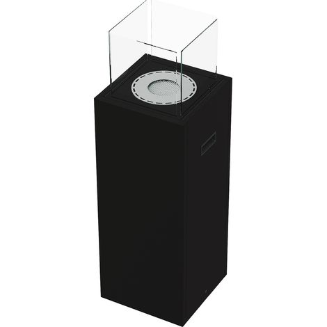 Bioethanol Kamin Freistehend TOWER schwarz (1/5)
