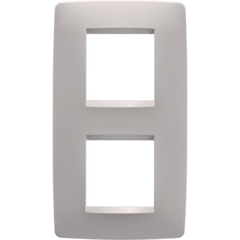 PLAQUE ONE 2+2P V BEIGE NATUREL GEWISS GW16124VL