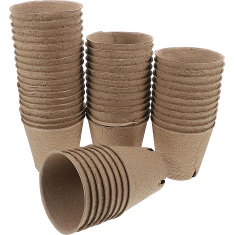 aus Papier 50 Stück mit Abflusslöchern für Gartenprojekte