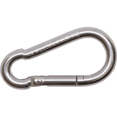 Karabinerhaken Edelstahl A4 5 x 50 mm - Pro Stück